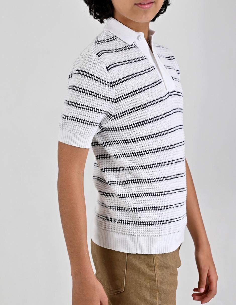 Playera tipo polo para niño 3