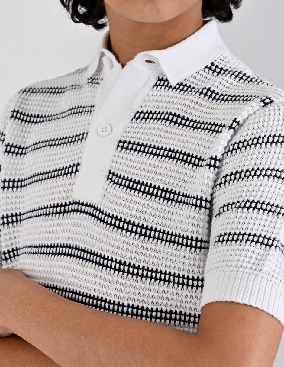 Playera tipo polo para niño 4