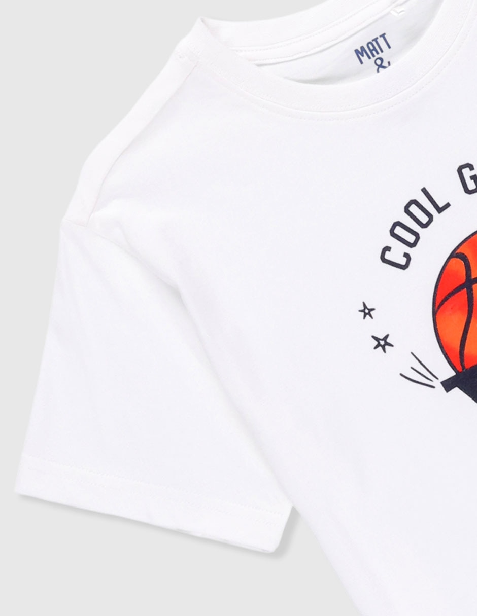 Playera Matt & manga corta para niño 4