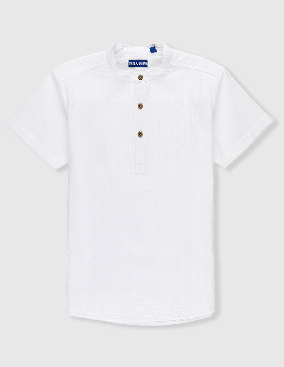 Camisa de vestir manga corta para niño