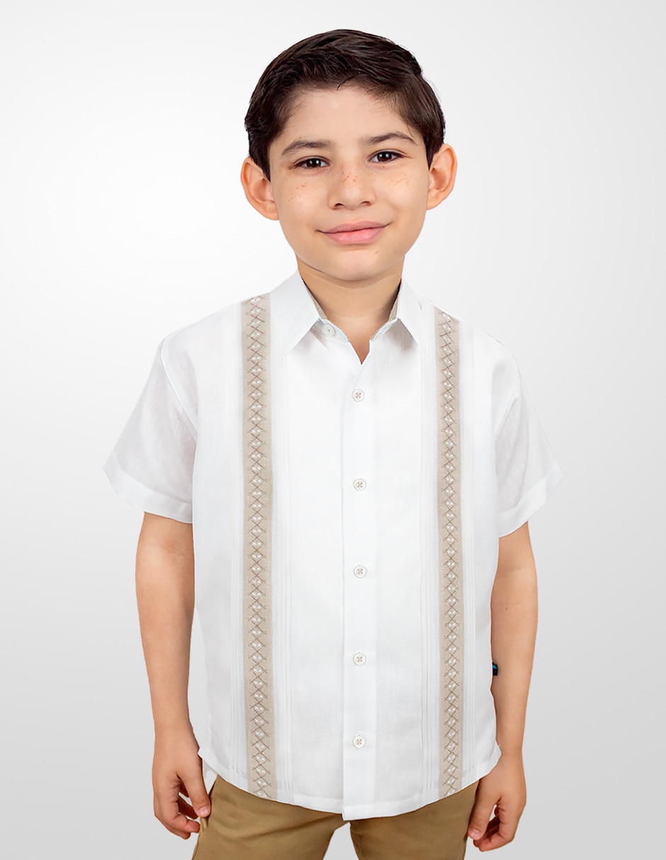 Guayabera manga corta Bahia para niño Liverpool - Main Image