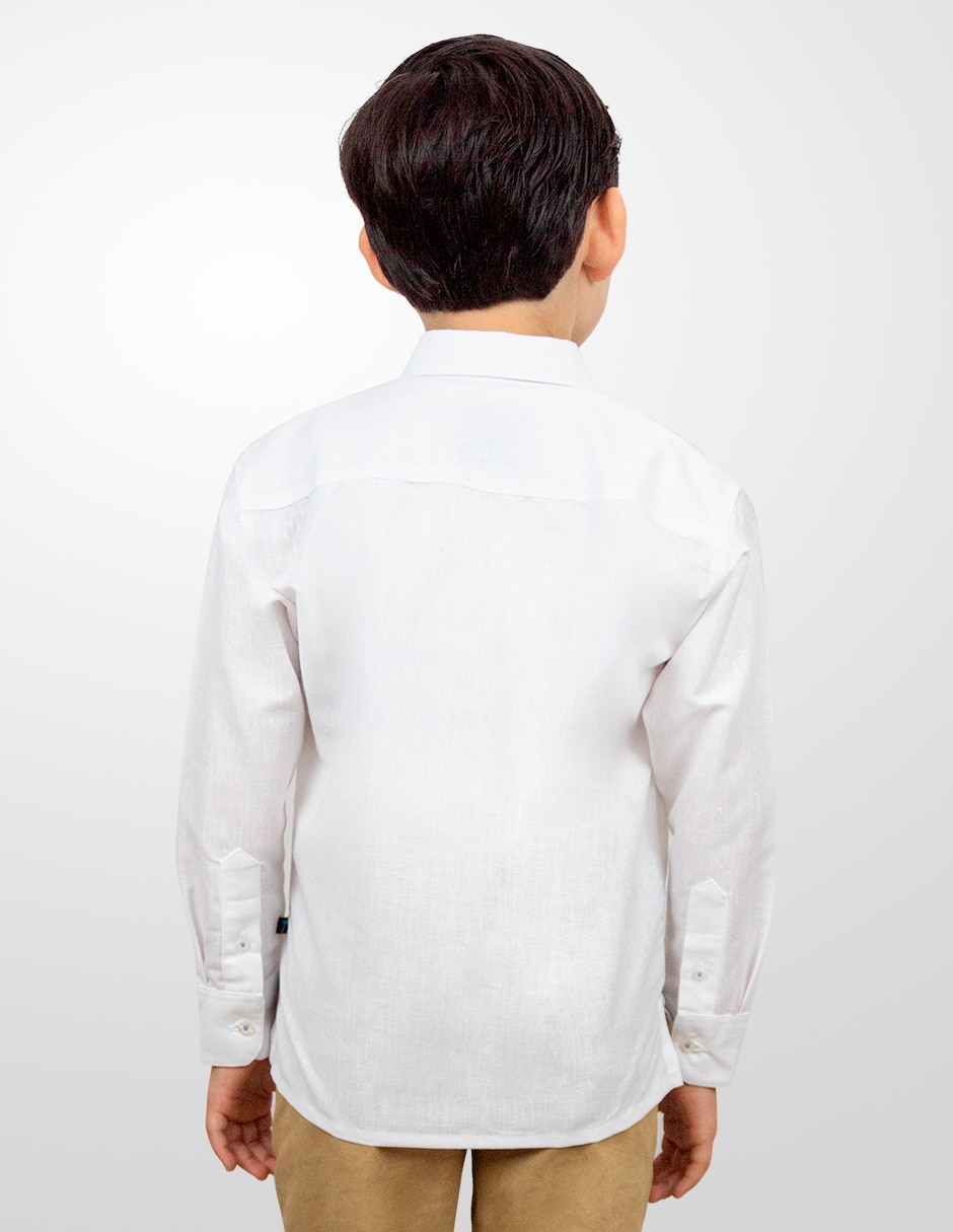 Guayabera manga larga para niño 2