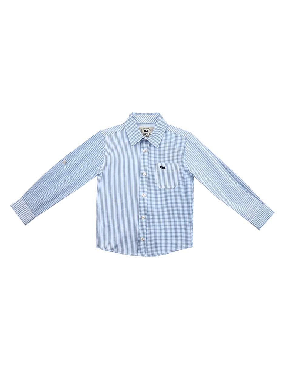 Camisa casual Mereli de algodón manga larga para niño