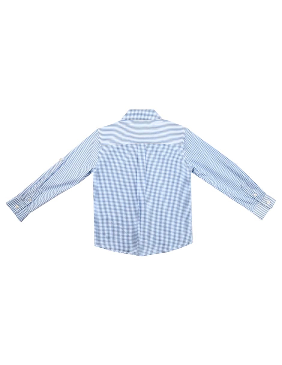 Camisa casual Mereli de algodón manga larga para niño 2