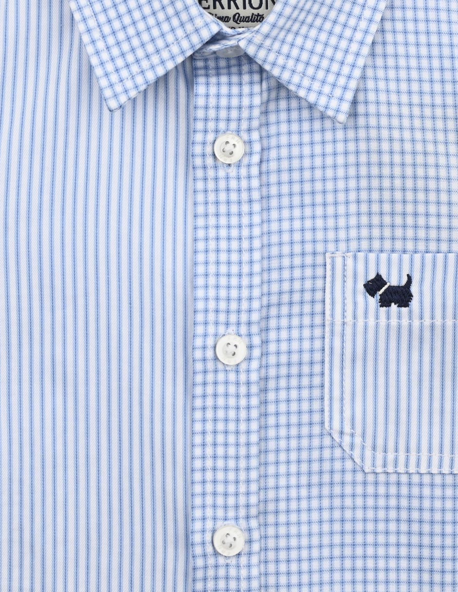Camisa casual Mereli de algodón manga larga para niño 3