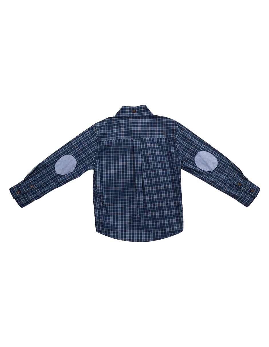 Camisa casual Culbertson de algodón manga larga para niño 2