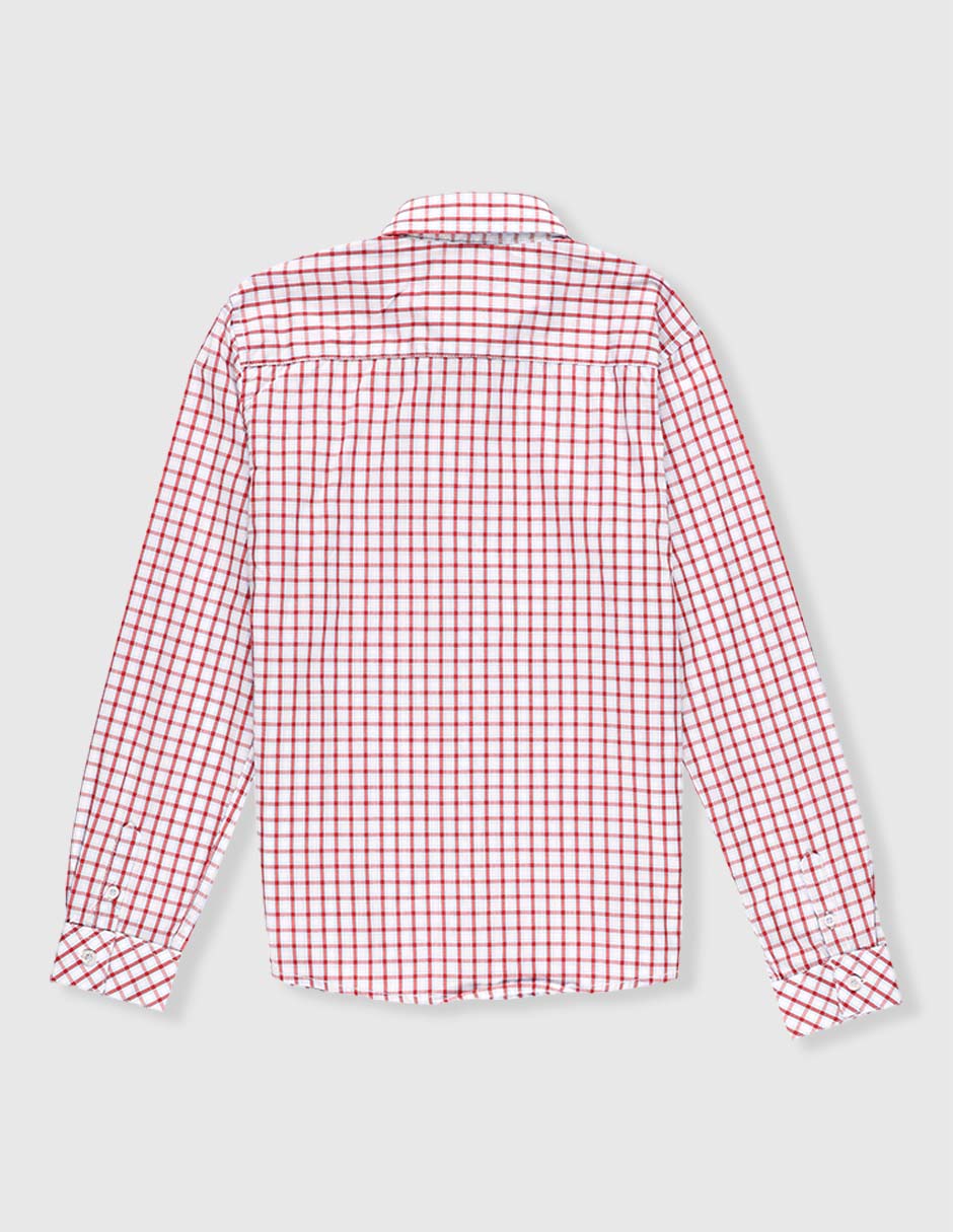 Camisa casual de algodón manga larga para niño 2