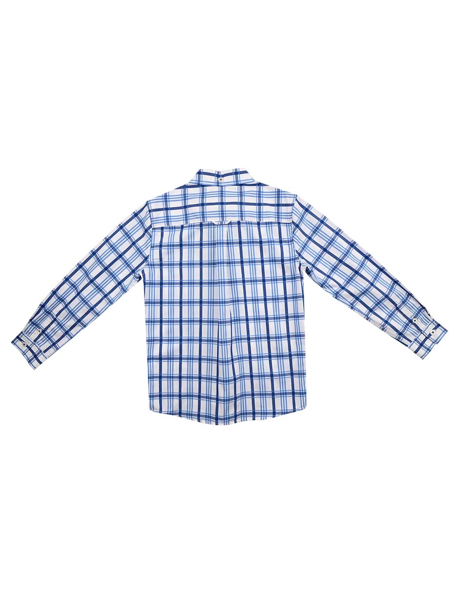 Camisa casual Casely de algodón manga larga para niño 2