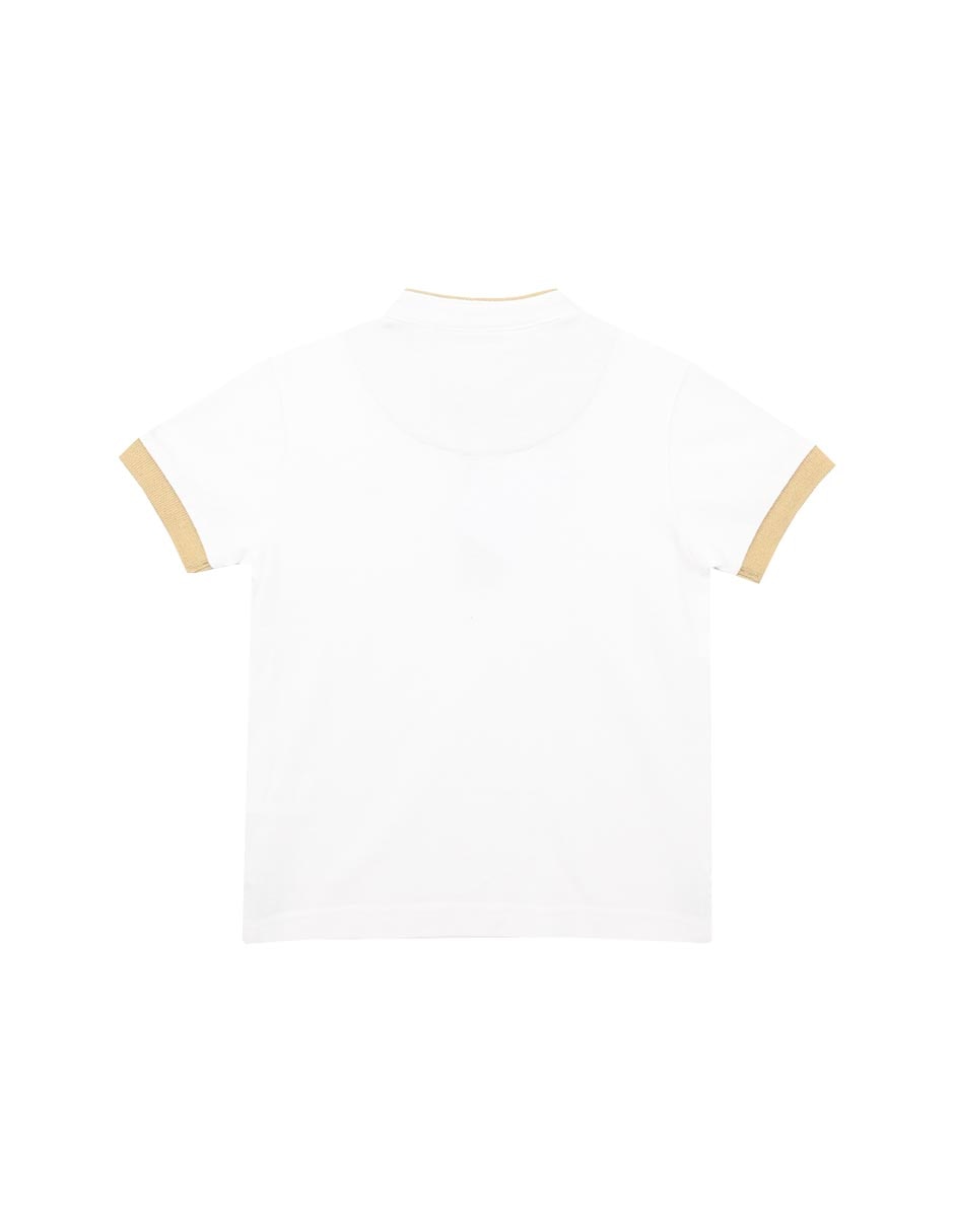 Playera tipo polo Nevis de algodón para niño 2
