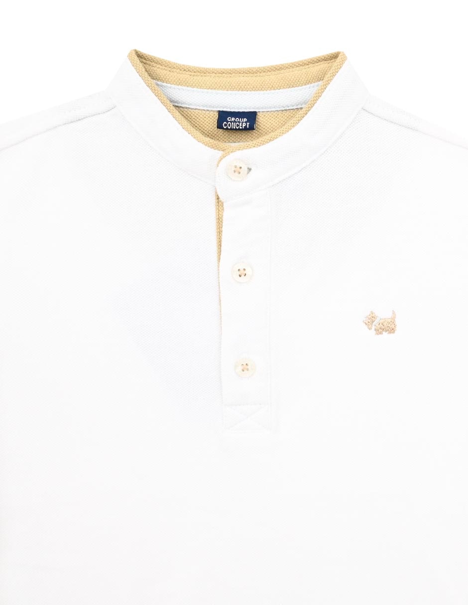 Playera tipo polo Nevis de algodón para niño 3