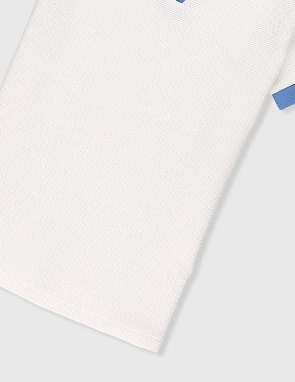 Playera tipo polo de algodón para niño 4