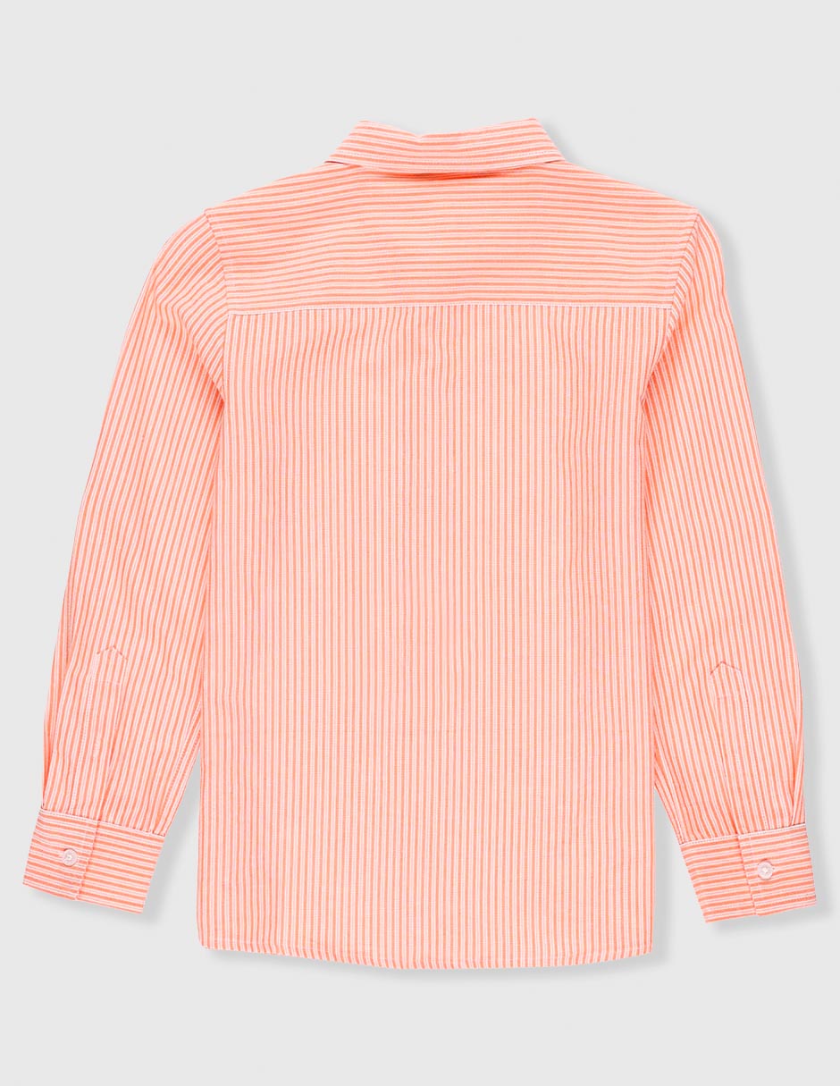 Camisa casual de algodón manga larga para niño 2