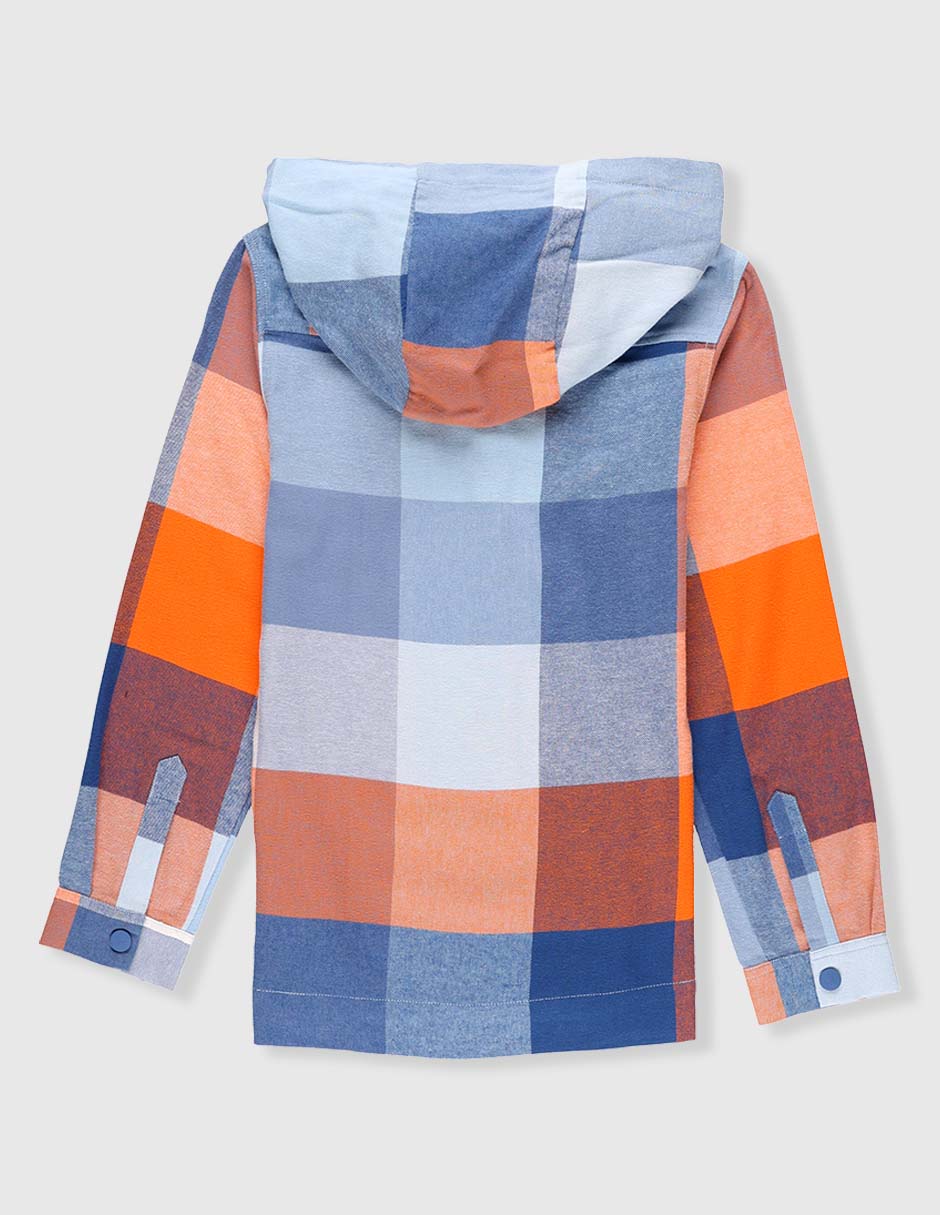 Camisa casual de algodón manga larga para niño 2