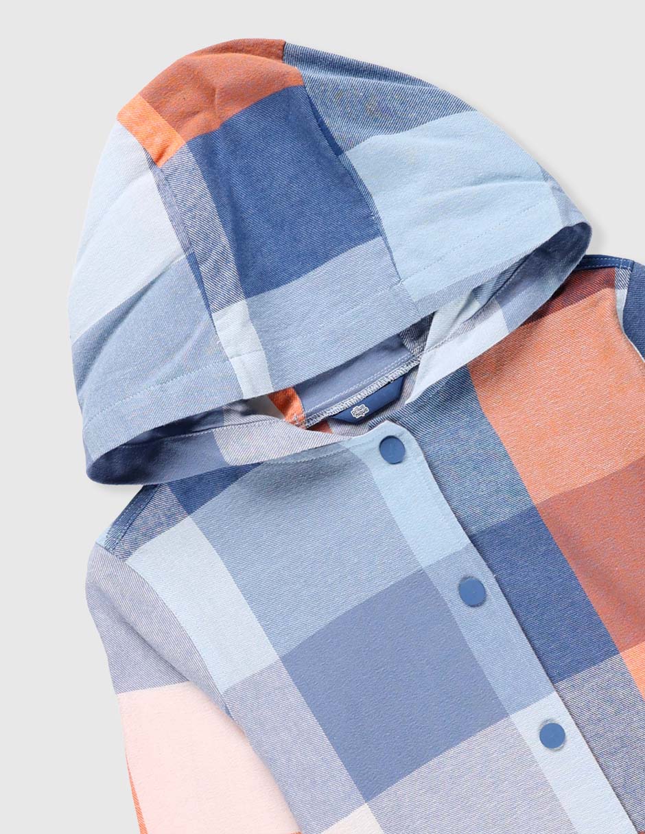Camisa casual de algodón manga larga para niño 3