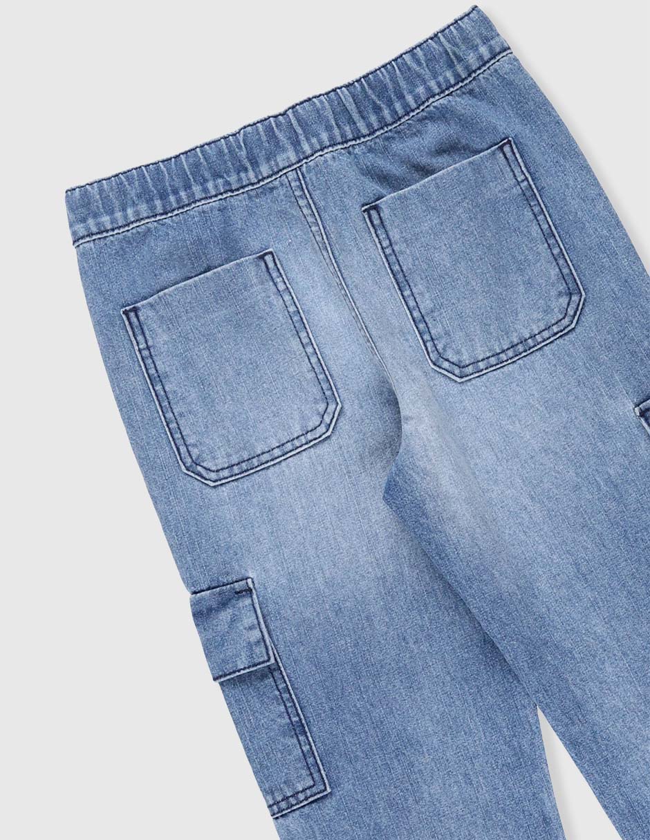 Jeans cargo straight para niño 4