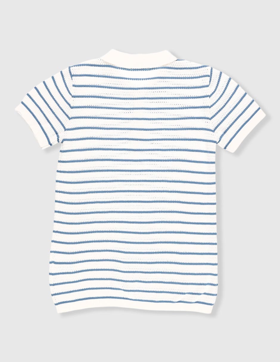 Playera tipo polo de algodón para niño 2