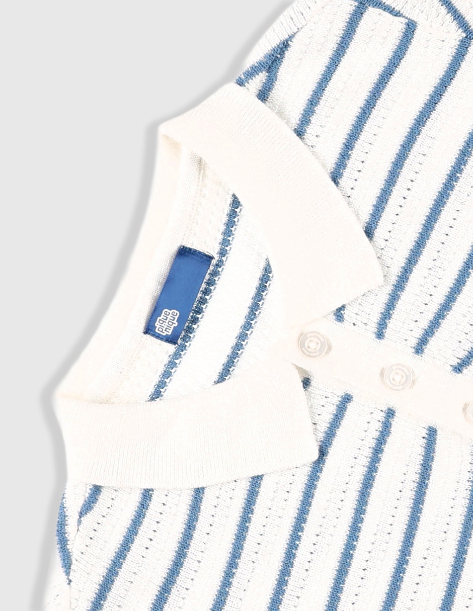 Playera tipo polo de algodón para niño 3