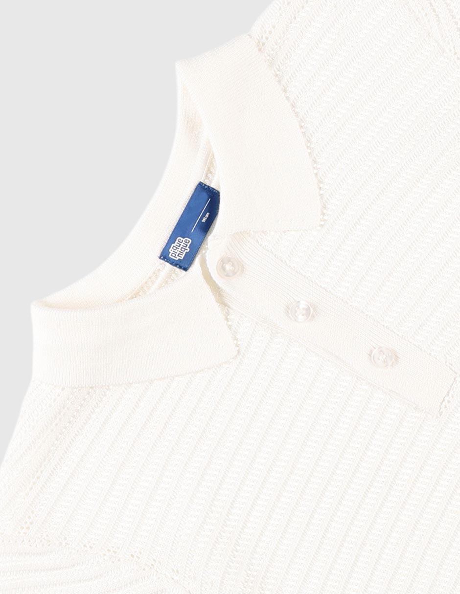 Playera tipo polo de algodón para niño 3