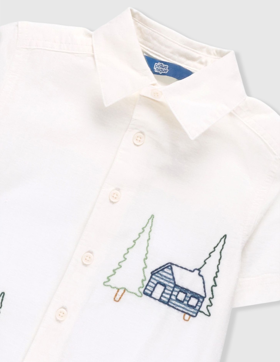 Camisa casual de algodón manga corta para niño 3