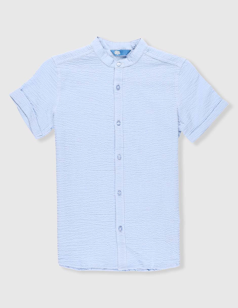 Camisa casual de algodón manga corta para niño