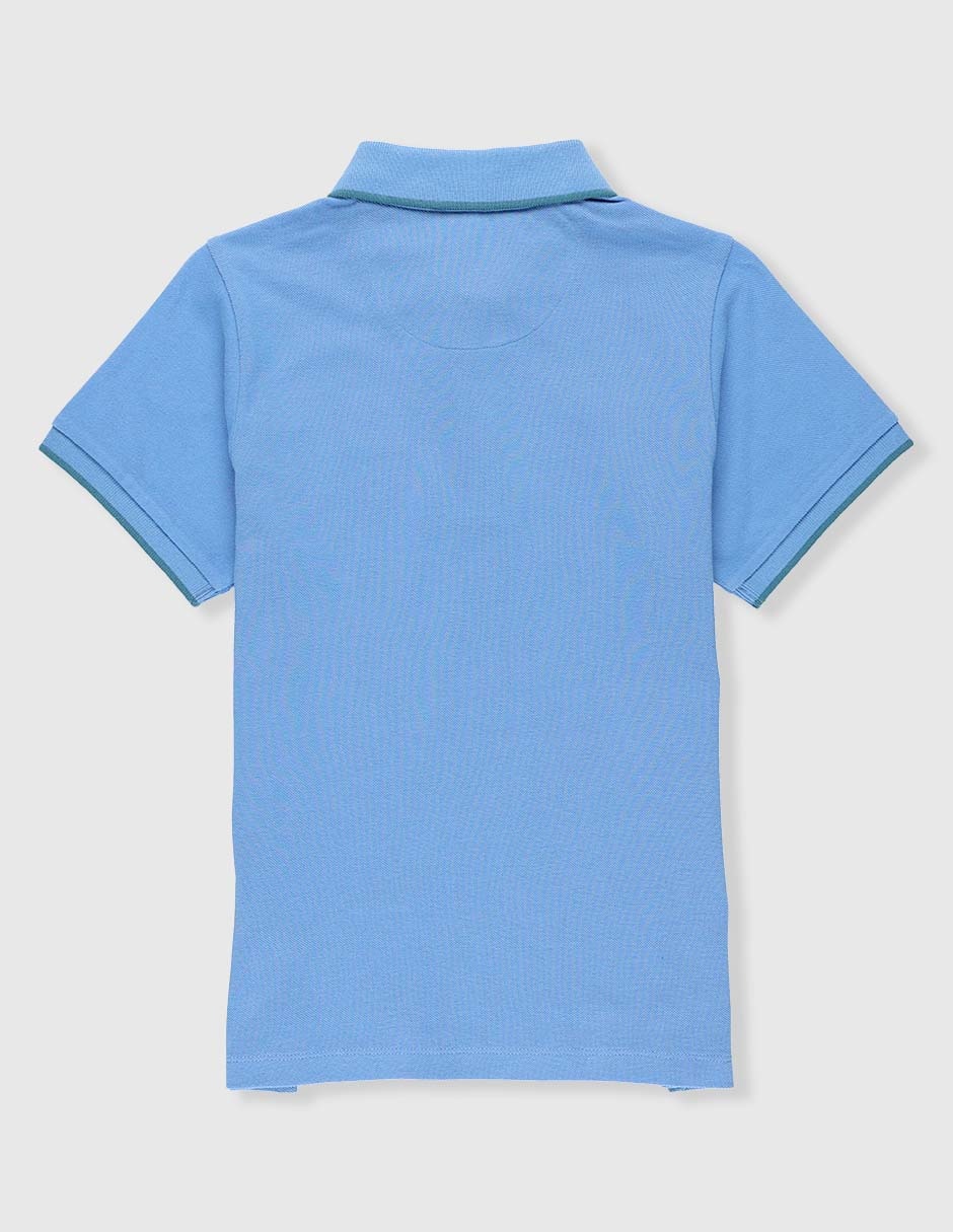 Playera tipo polo de algodón para niño 2