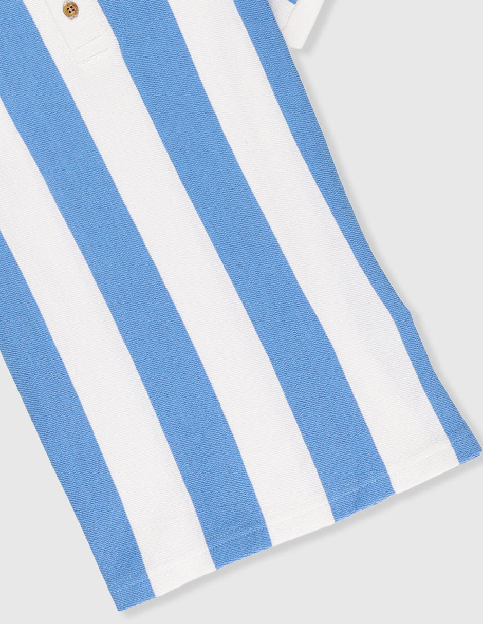 Playera tipo polo de algodón para niño 4