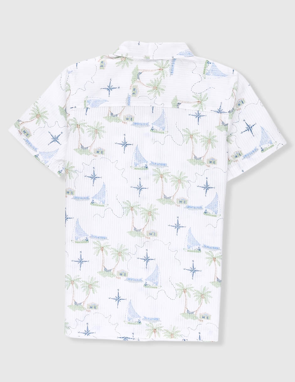 Camisa casual de algodón manga corta para niño 2