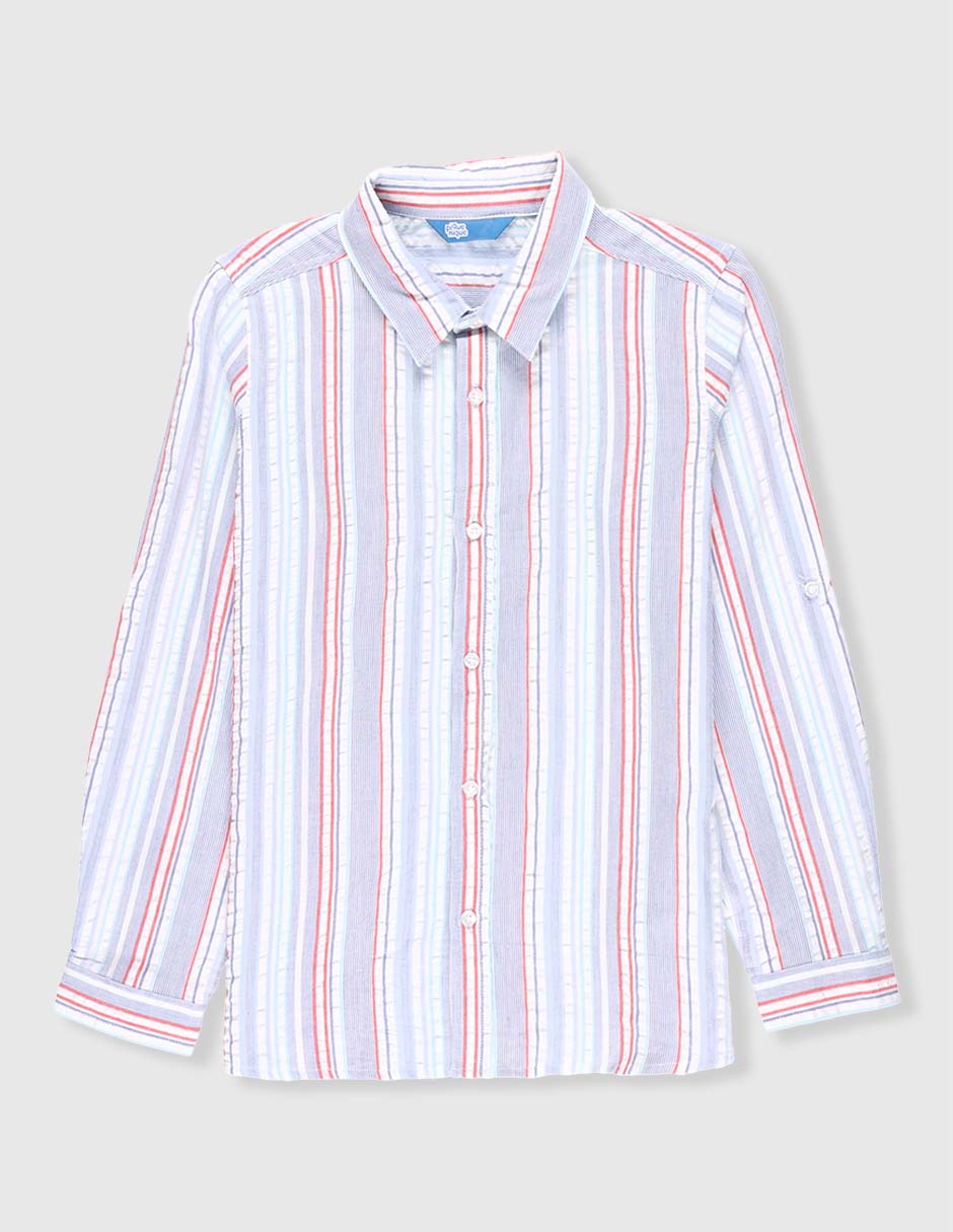 Camisa casual manga larga para niño