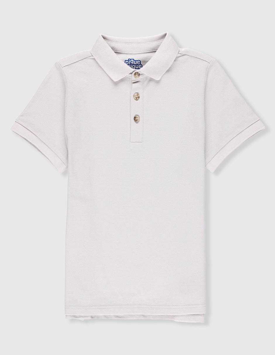Playera tipo polo de algodón para niño