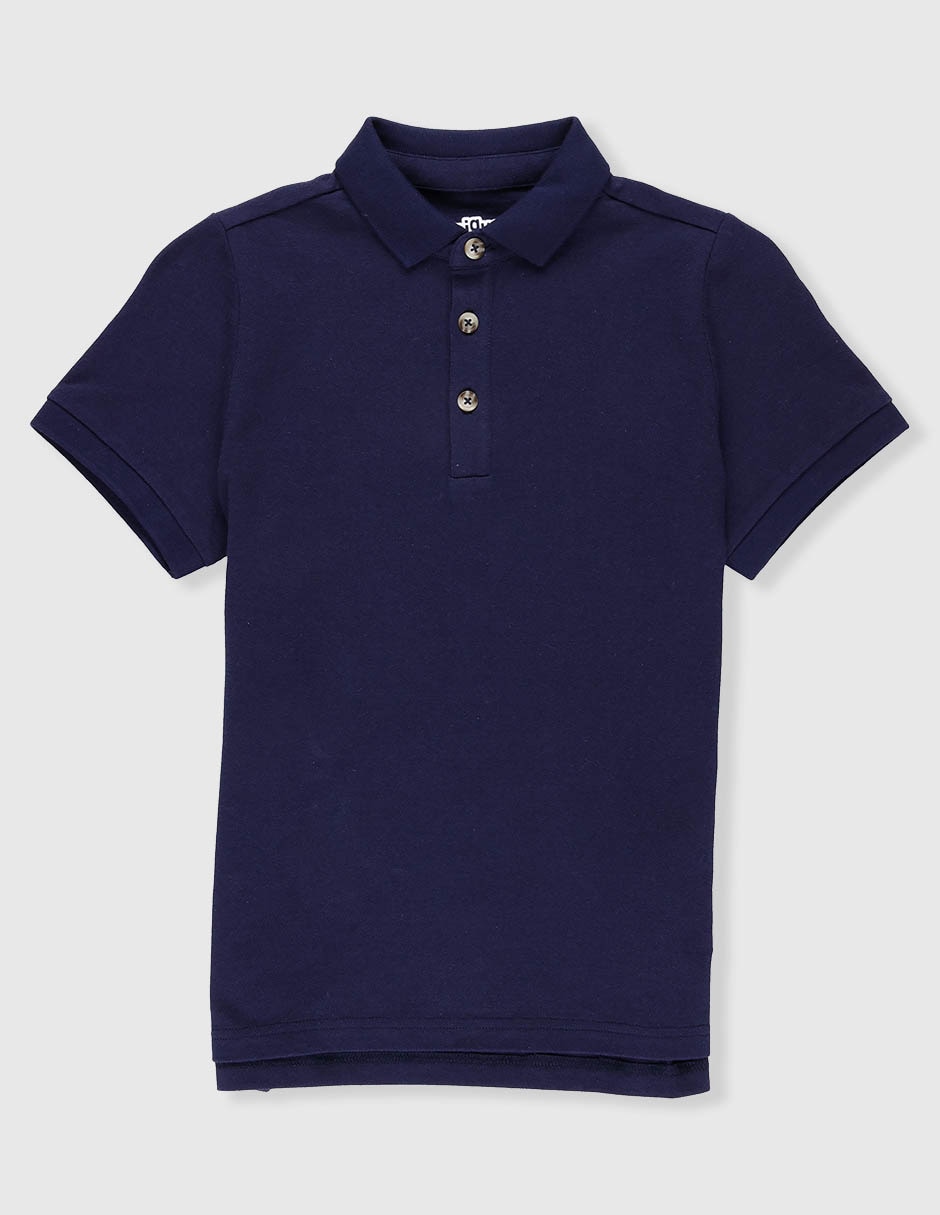 Playera tipo polo de algodón para niño