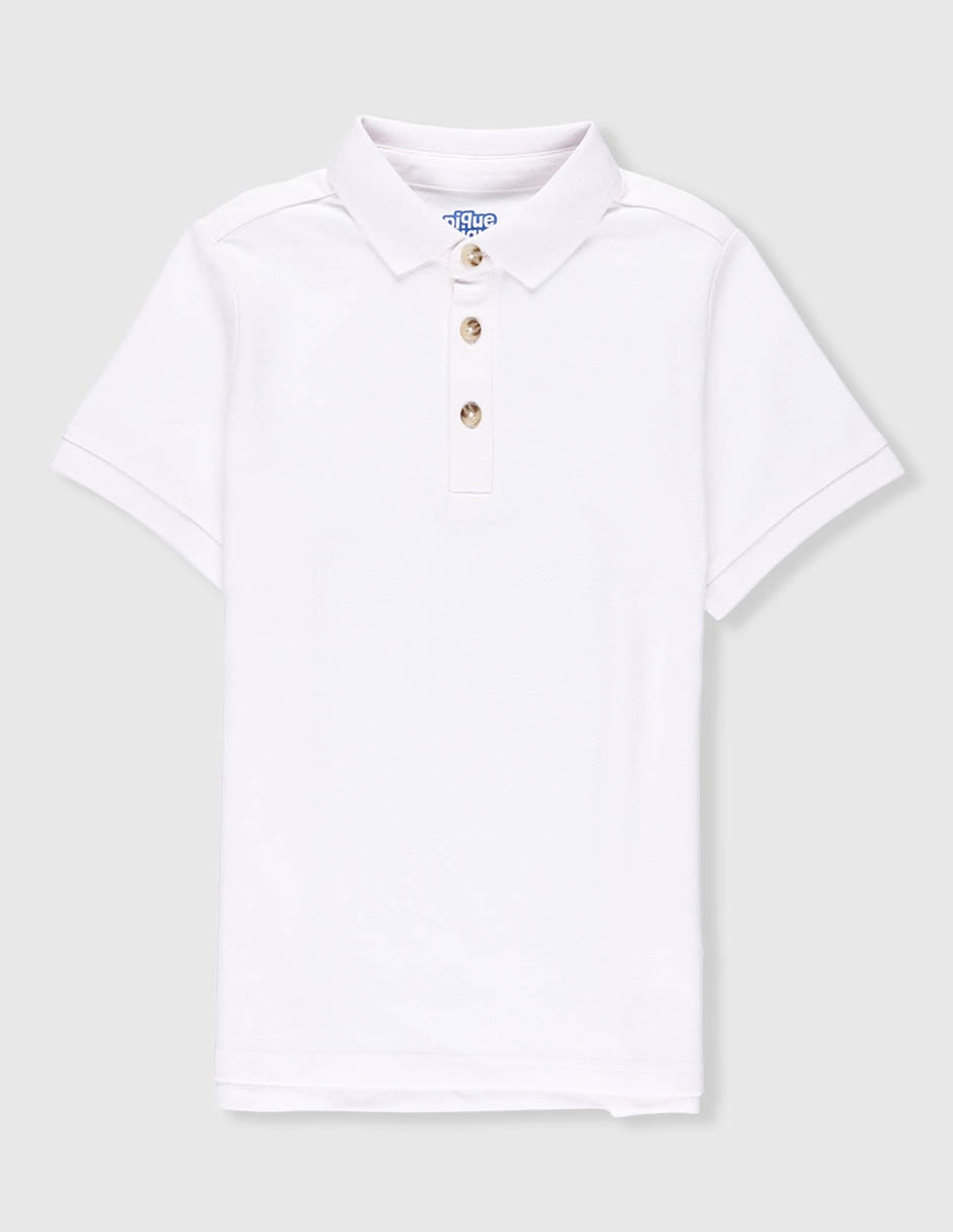 Playera tipo polo de algodón para niño Playera tipo polo de algodón para niño