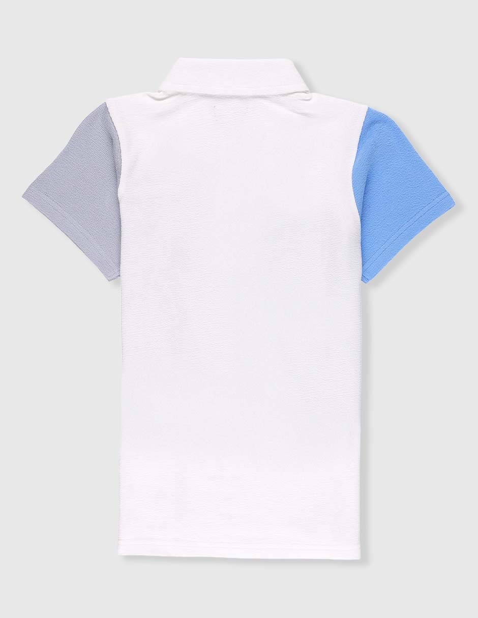 Playera tipo polo de algodón para niño 2
