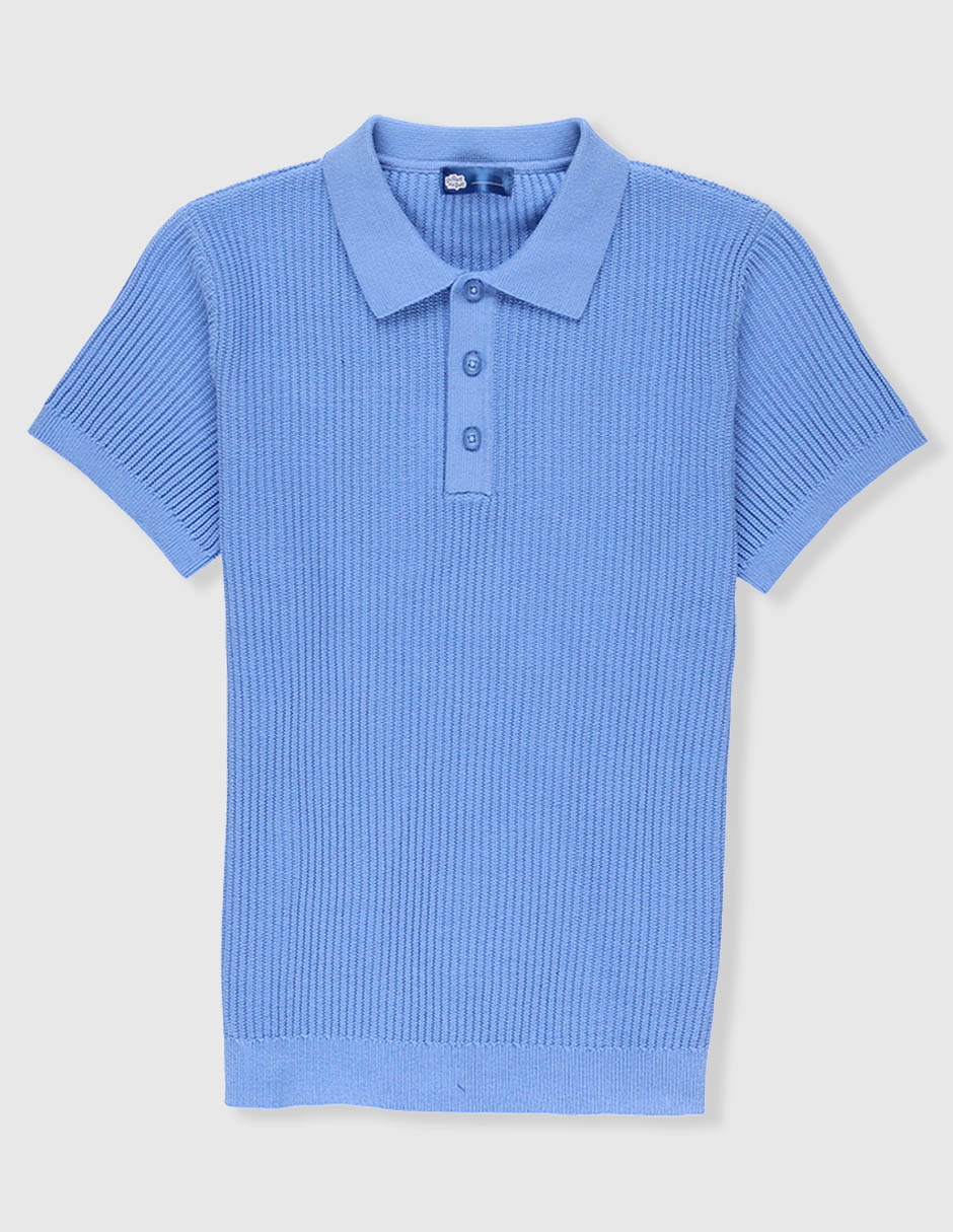 Playera tipo polo de algodón para niño