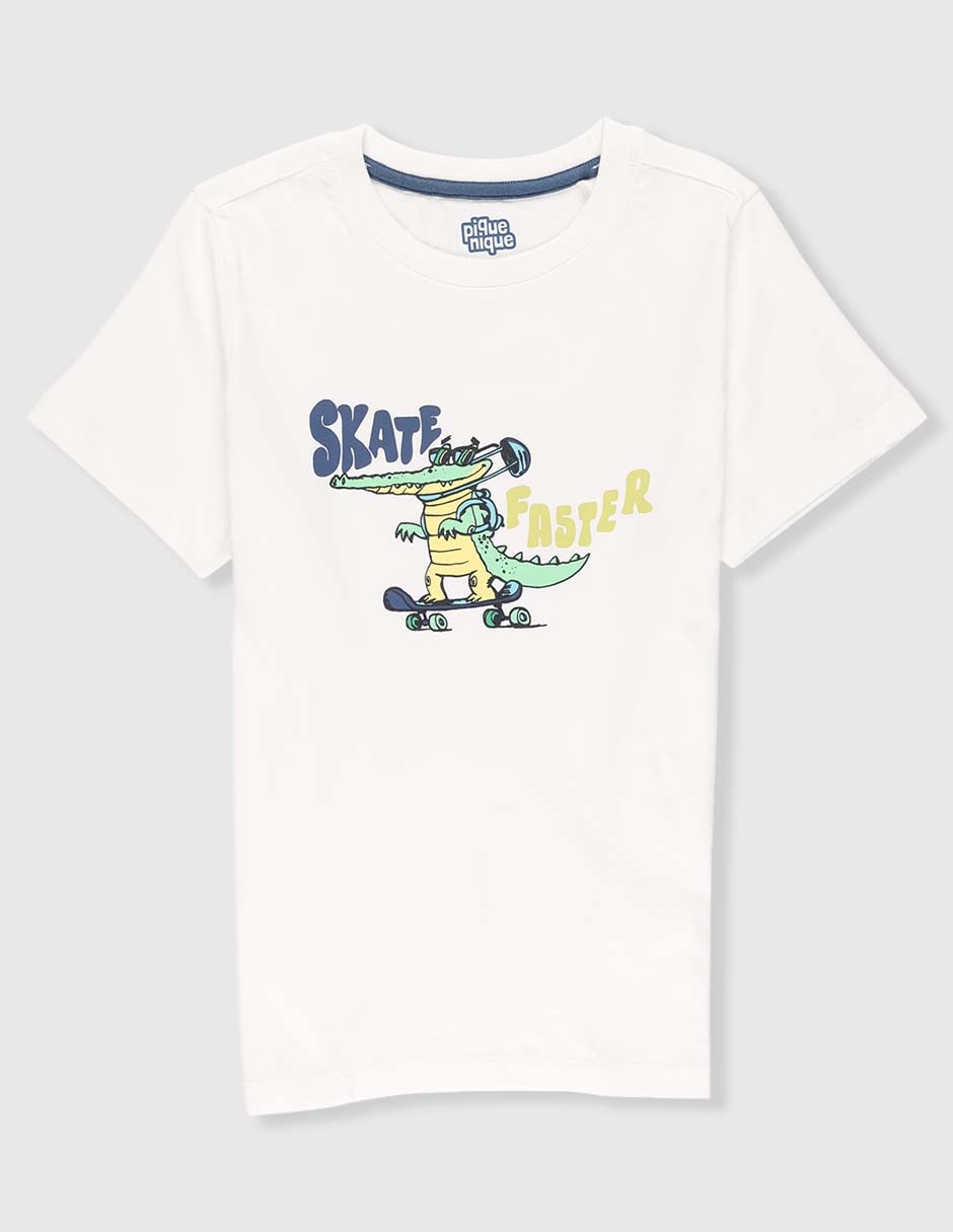 Playera manga corta para niño