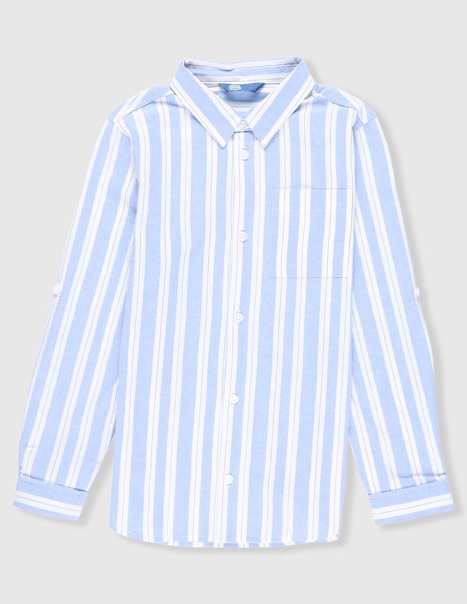 Camisa casual de algodón manga larga para niño