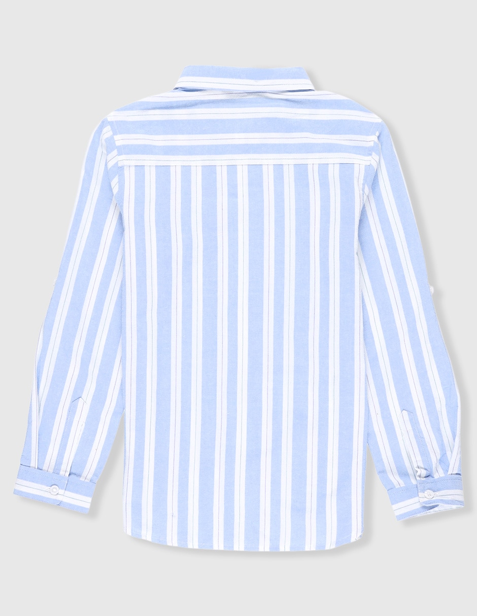 Camisa casual de algodón manga larga para niño 2