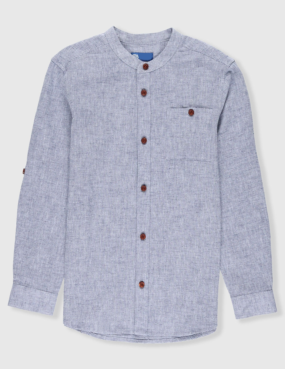 Camisa de vestir manga larga para niño