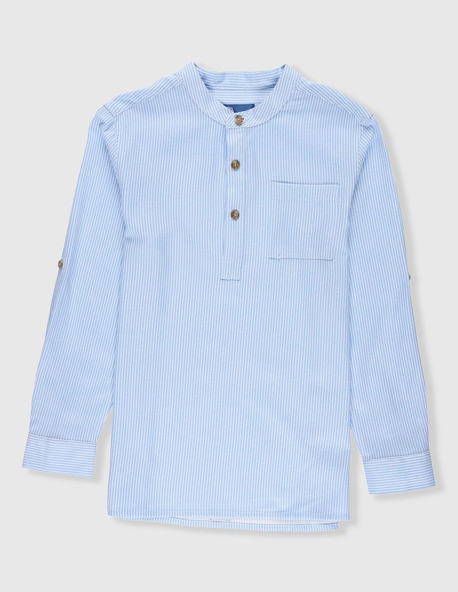 Camisa de vestir manga larga para niño
