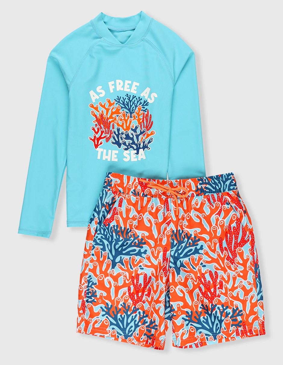 Traje de baño wetshirt para niño Traje de baño wetshirt para niño
