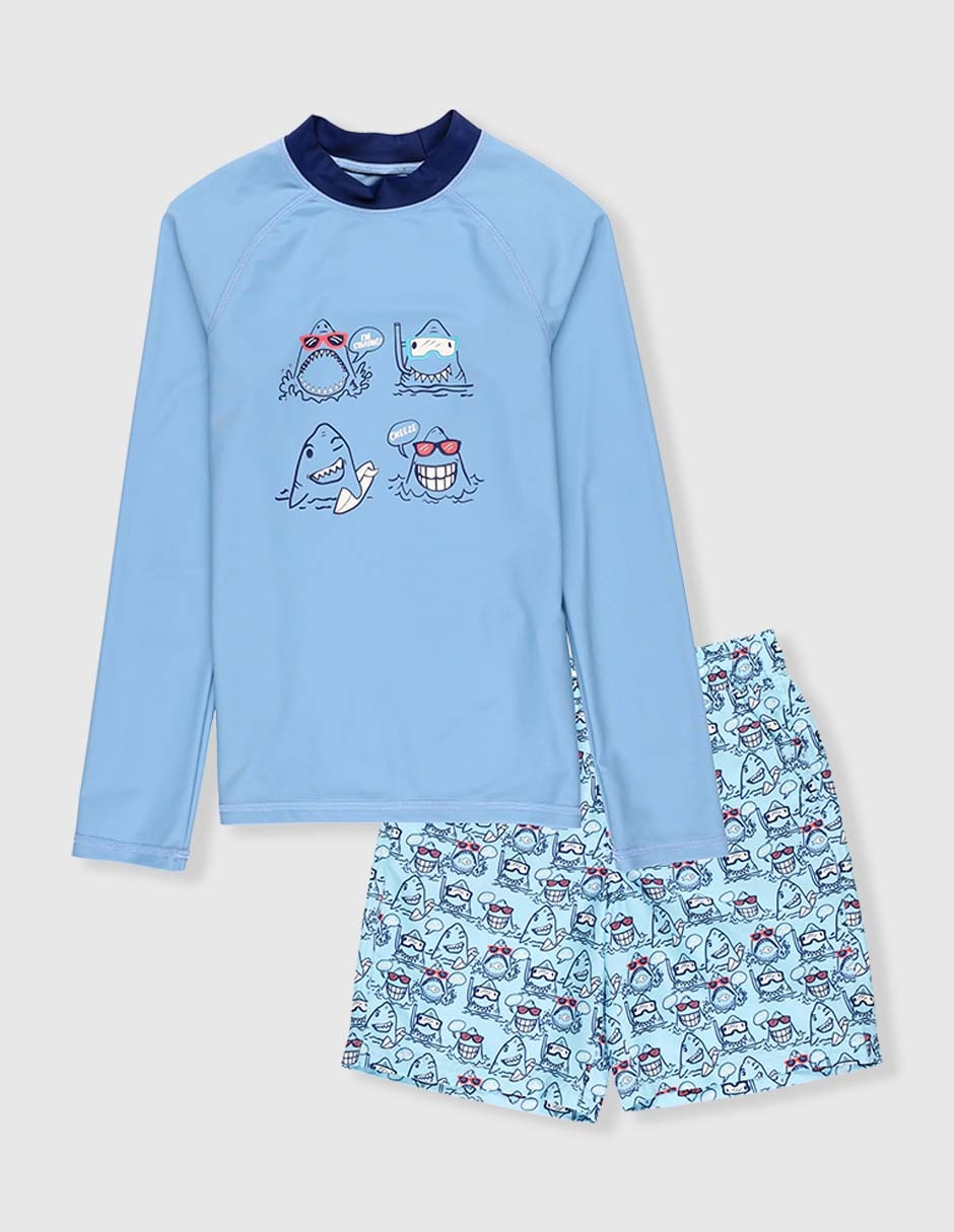 Traje de baño wetshirt para niño Traje de baño wetshirt para niño