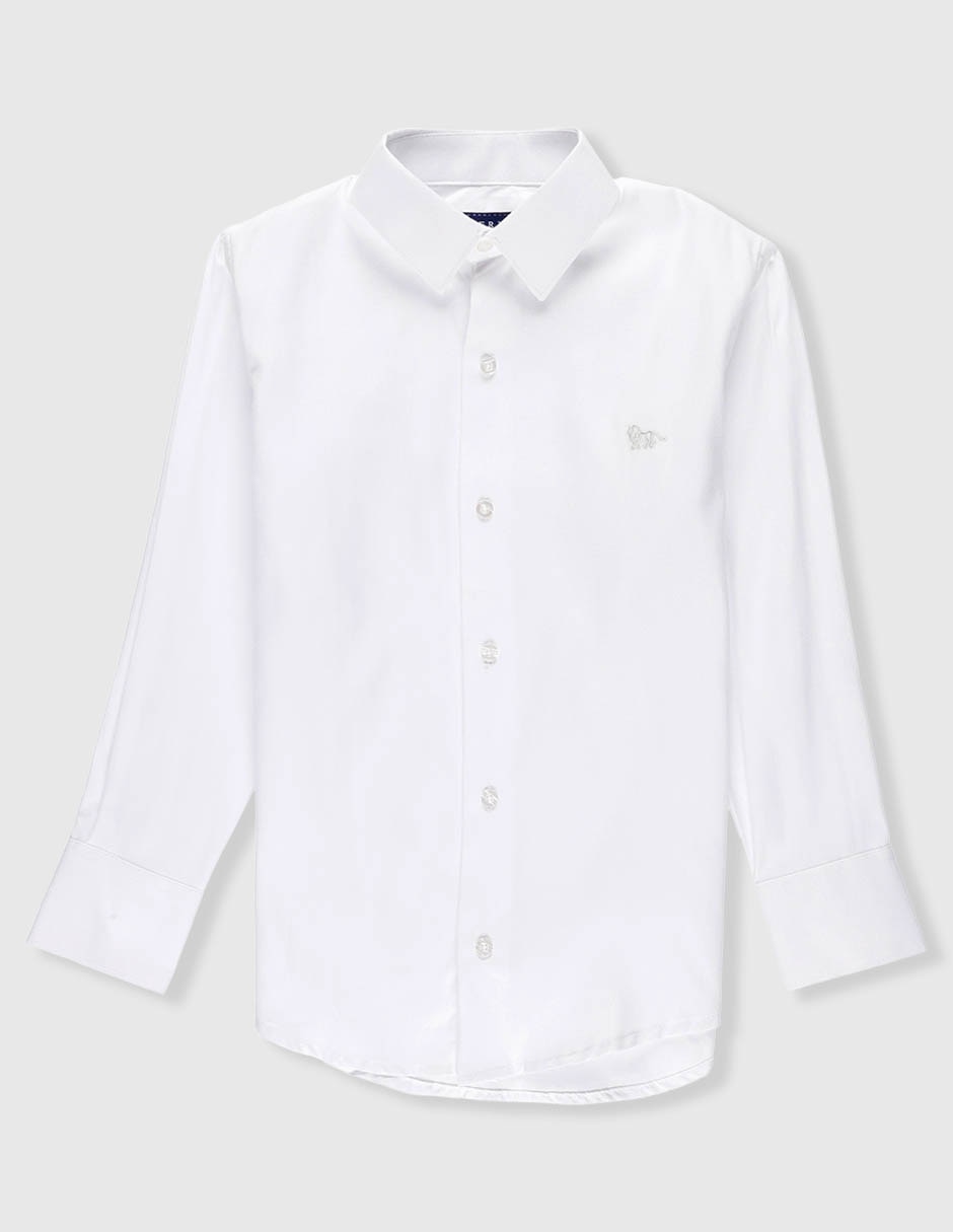 Camisa de vestir manga larga para niño