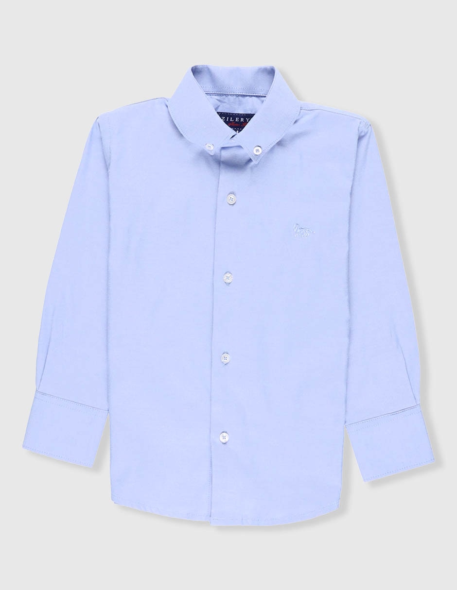 Camisa de vestir manga larga para niño