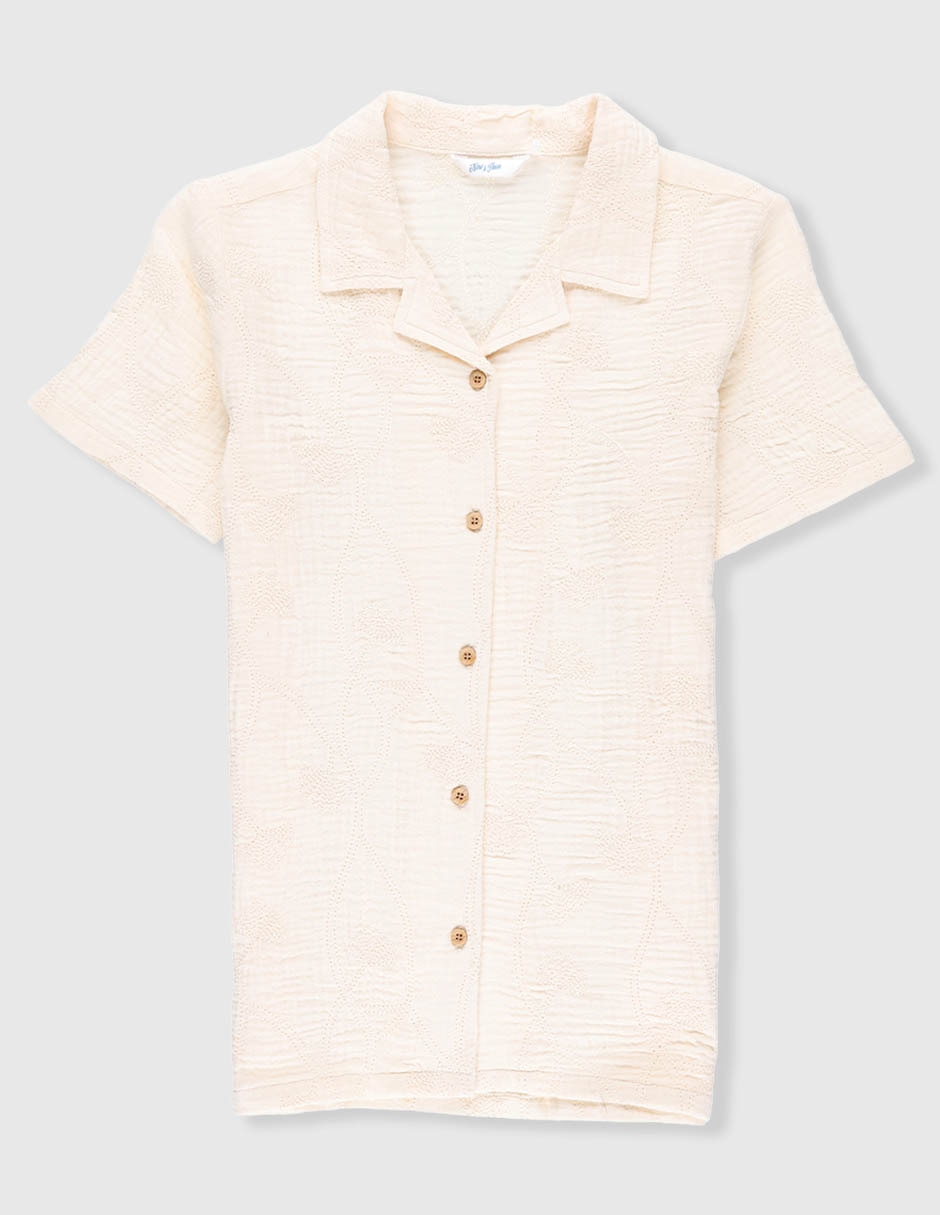 Guayabera manga corta para niño