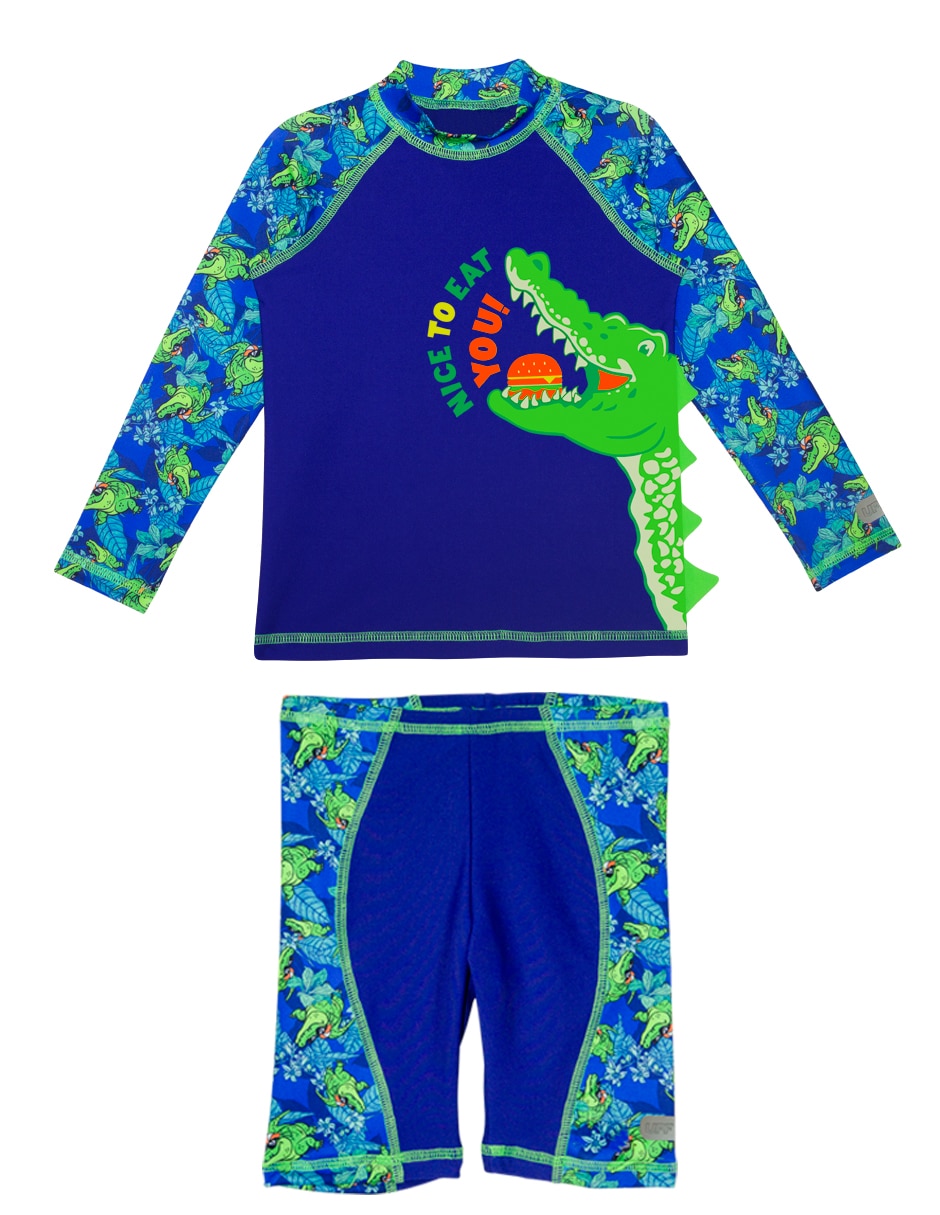 Conjunto wetshirt estampado gráfico para niño