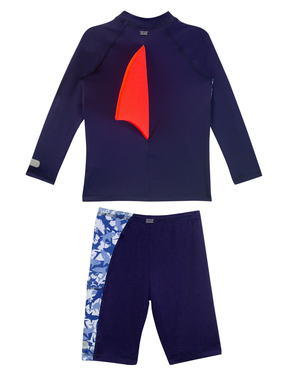 Conjunto wetshirt Sunskin estampado gráfico para niño 2