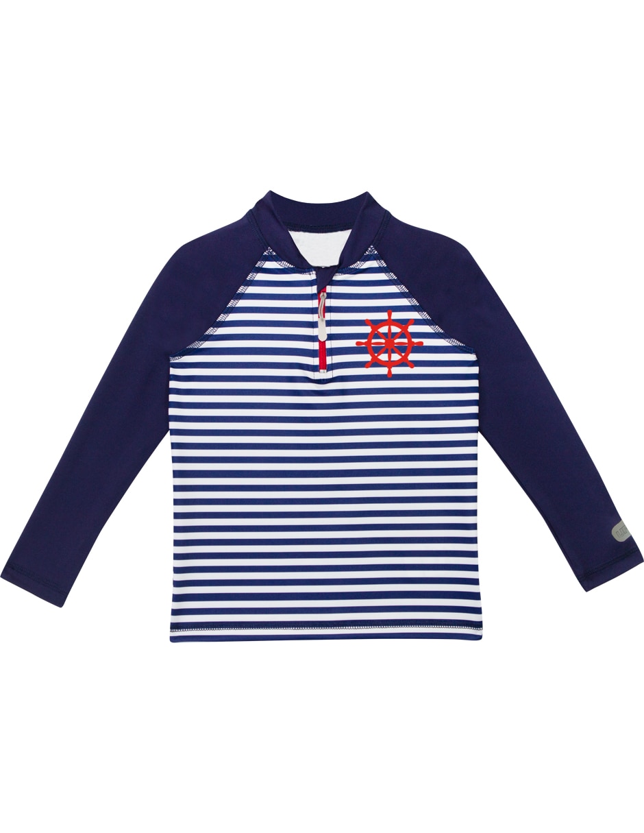 Wetshirt estampado a rayas para niño