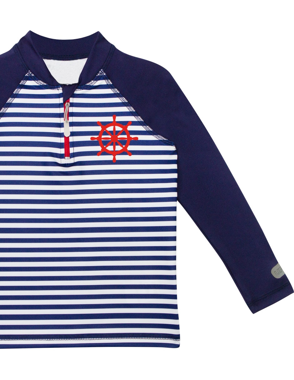 Wetshirt estampado a rayas para niño 4