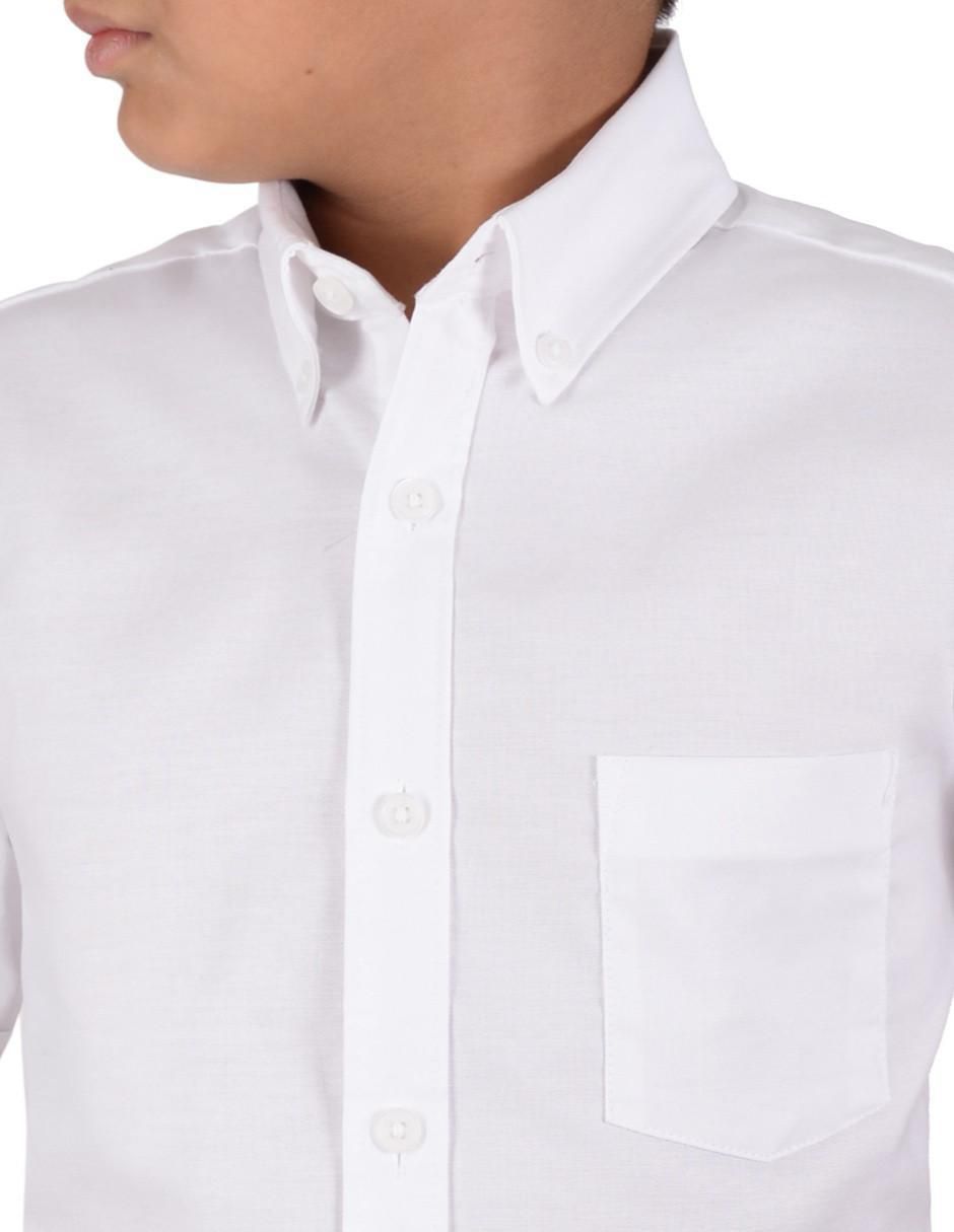 Camisa escolar yale sin familia "de" algodón "manga" corta "para" niño