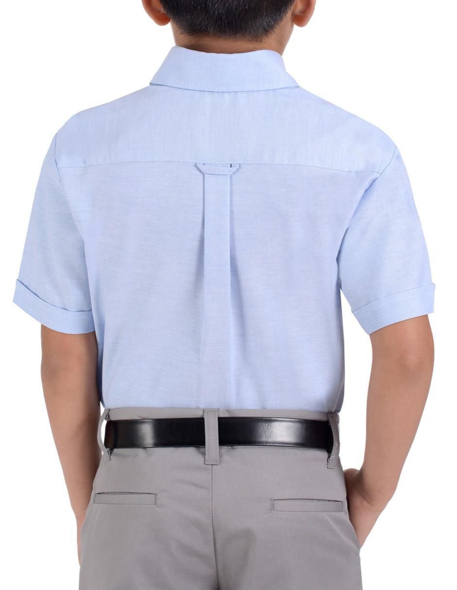 Camisa escolar de algodón manga corta para niño 3