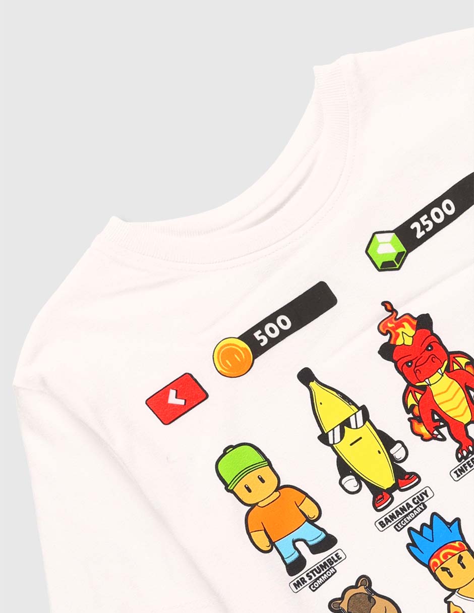 Playera Stumble Guys manga corta para niño 3